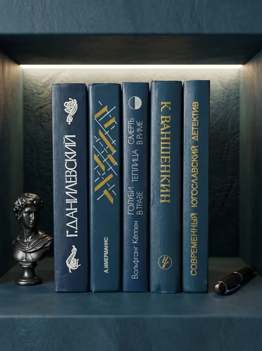 Комплект настоящих книг «Синий» для интерьера
