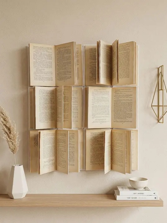 Панно из настоящих книг «Панно из настоящих книг 3×2 без декора»